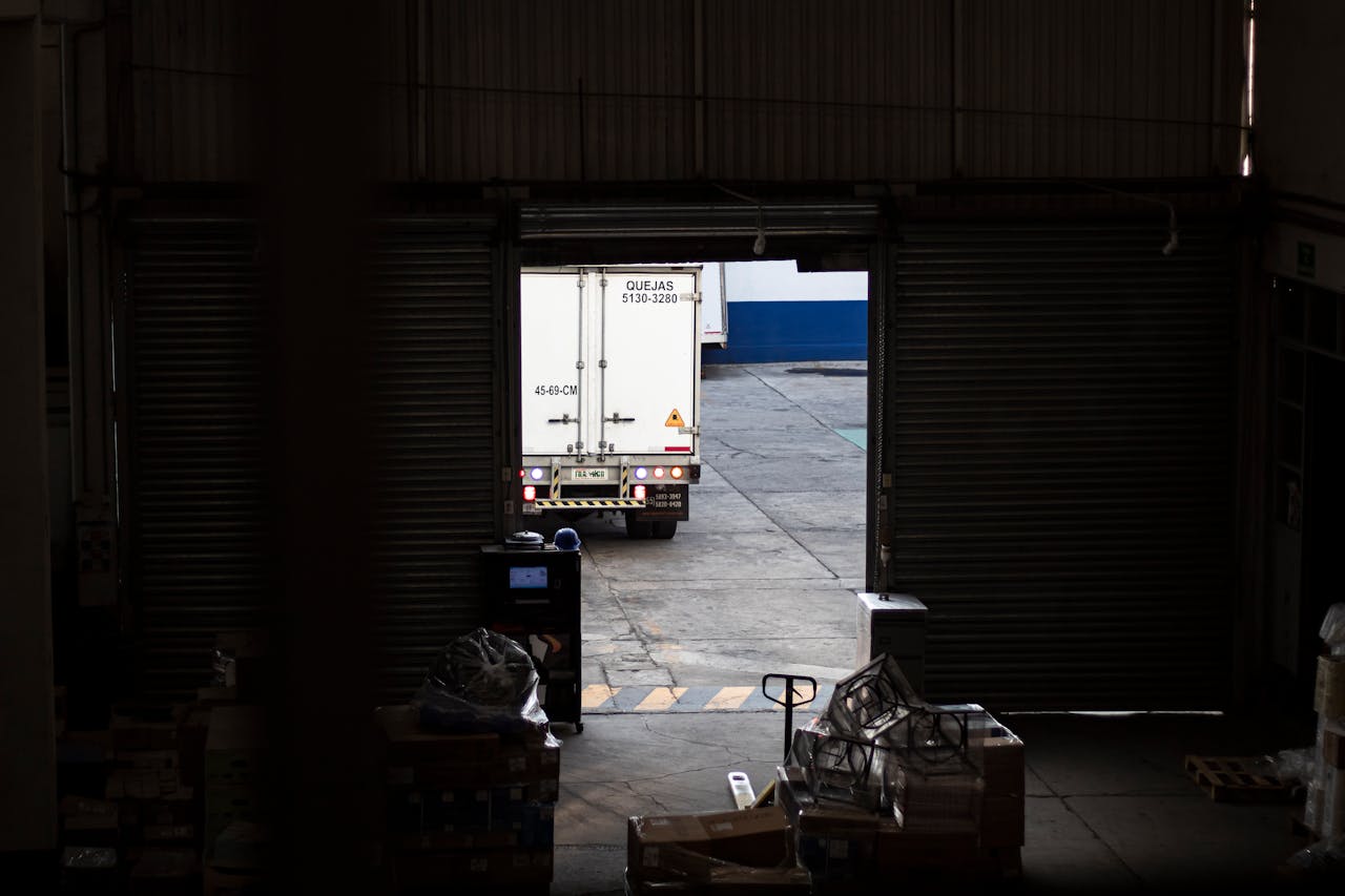 Área de expedição e carregamento